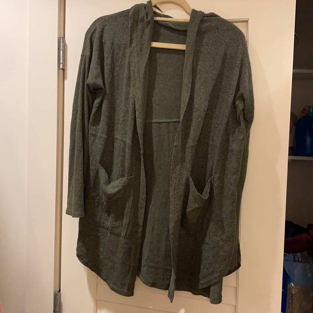 Urban Outfitters Green Hooded Sweater